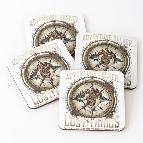 Item preview, Lost Trails Compass Gravel Cycling Tee designed and sold by Hanno0.