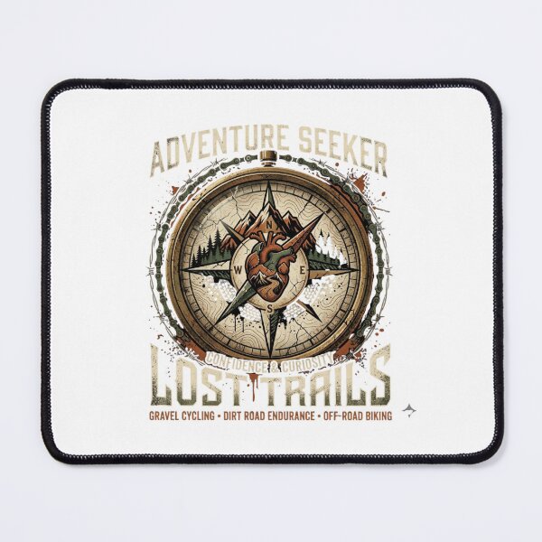 Item preview, Lost Trails Compass Gravel Cycling Tee designed and sold by Hanno0.