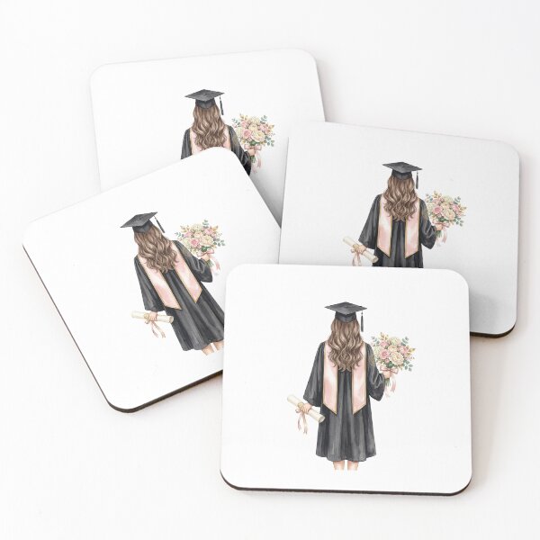 Item preview,  Graduation Girl with Pink Bouquet  designed and sold by Roy & Tiffany.
