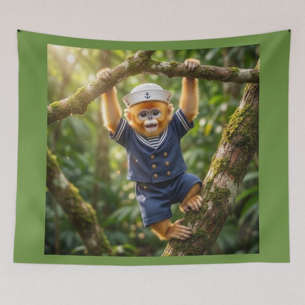 Item preview, Golden Snub-Nosed Monkey Baby Sailor designed and sold by Tridentulus.