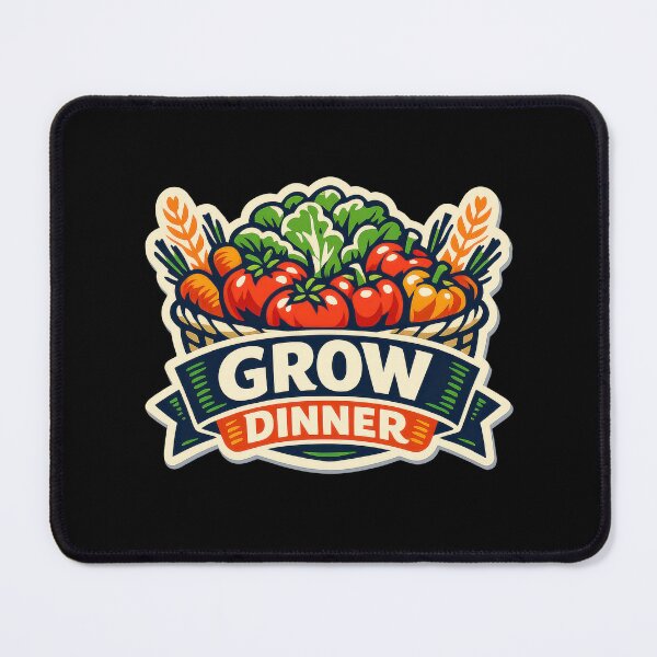 Item preview, Grow Dinner Vegetable Garden Badge designed and sold by Sketchlegacy.