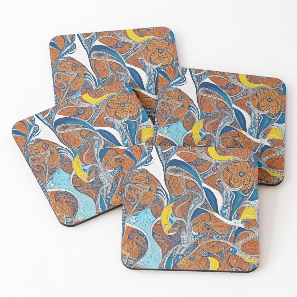 Item preview, Flowing Patterns in Surreal Dimensions designed and sold by Prachodayat Artworks.