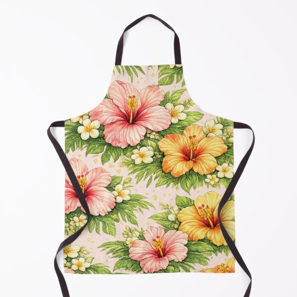 Item preview, Soft Pink Tropical Hibiscus Pattern designed and sold by 0606PM.