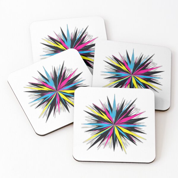 Item preview, Vibrant Colorful Abstract Starburst Digital Art designed and sold by Luna-Flow.