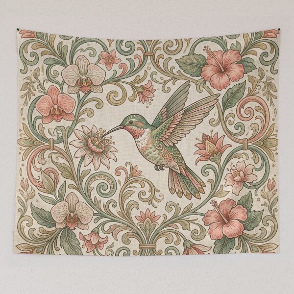 Item preview,  Tropical Hummingbird Garden designed and sold by ASTRAL ART LAB.