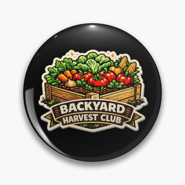 Item preview, Backyard Harvest Club Garden Badge designed and sold by Sketchlegacy.