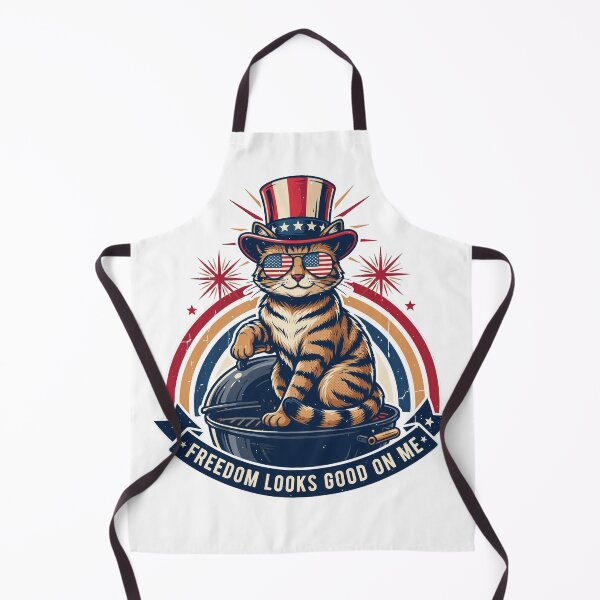 Item preview, Freedom Looks Good On Me Patriotic Cat designed and sold by WikaKowalczyk.