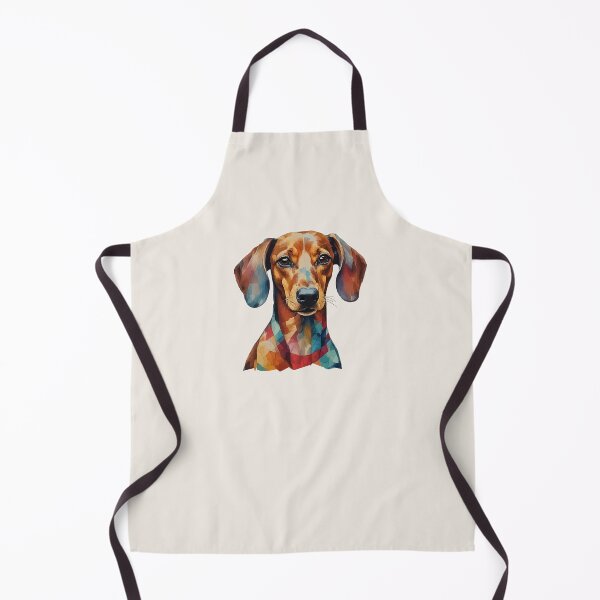 Item preview, Geometric Dachshund - Modern Pet Art designed and sold by Tklezardesigns.