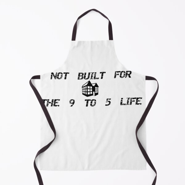 Item preview, Not Built For The 9 To 5 Life Funny Retro Relatable Anti Work Text designed and sold by Redvibeco.