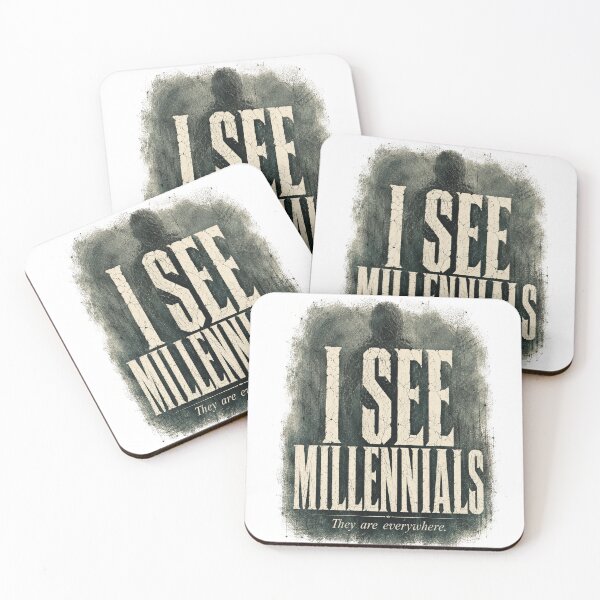 Item preview, I See Millennials — Funny 90s Horror Nostalgia Shirt designed and sold by CerealBoxInk.