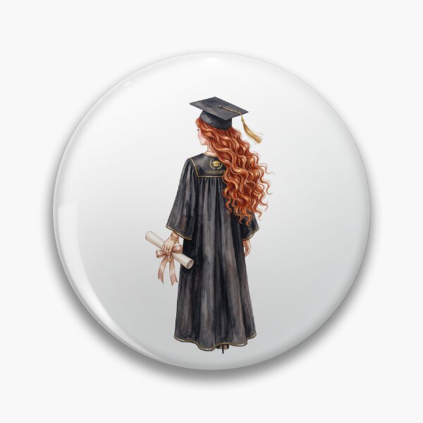 Item preview, Red Hair Graduation Girl designed and sold by Roy & Tiffany.