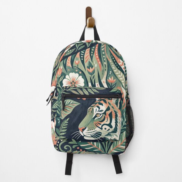 Item preview, Tiger Among Moonflowers designed and sold by ASTRAL ART LAB.