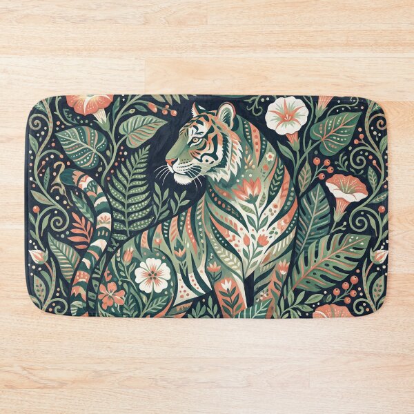 Item preview,  Tiger Among Moonflowers designed and sold by ASTRAL ART LAB.