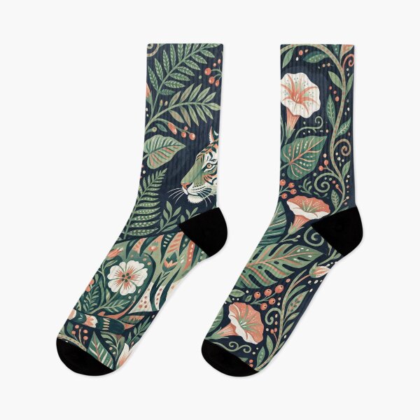 Item preview,  Tiger Among Moonflowers designed and sold by ASTRAL ART LAB.