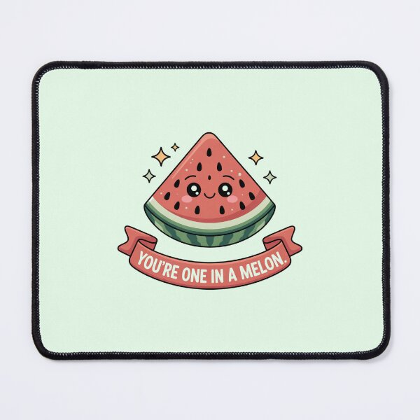 Item preview, One in a Melon Cute Watermelon Kawaii Fruit Pun Art designed and sold by KhadijaBatool38.