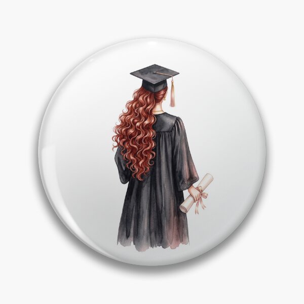 Item preview, Red Hair Graduation Girl designed and sold by Roy & Tiffany.