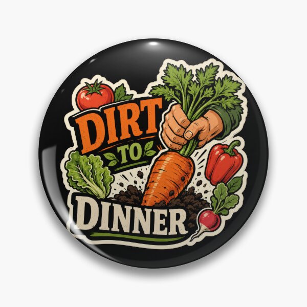 Item preview, Dirt to Dinner Vegetable Garden Sticker  designed and sold by Sketchlegacy.