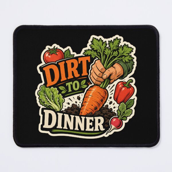 Item preview, Dirt to Dinner Vegetable Garden Sticker designed and sold by Sketchlegacy.