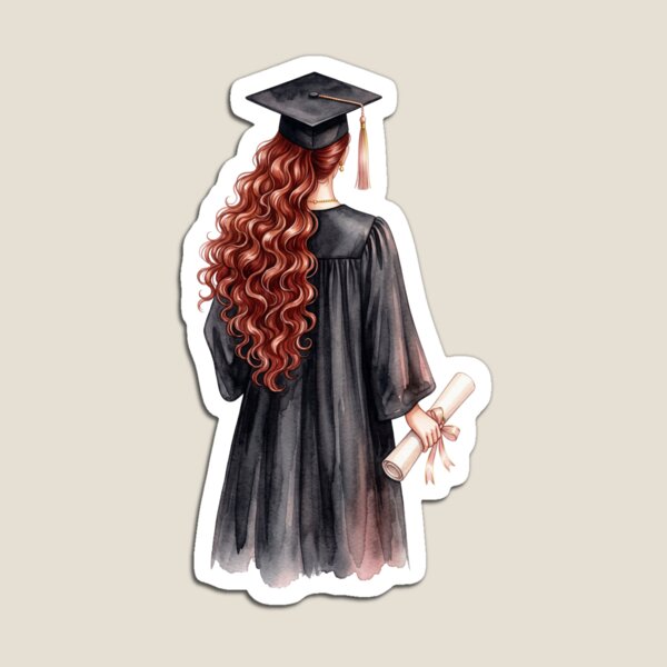 Item preview, Red Hair Graduation Girl designed and sold by Roy & Tiffany.