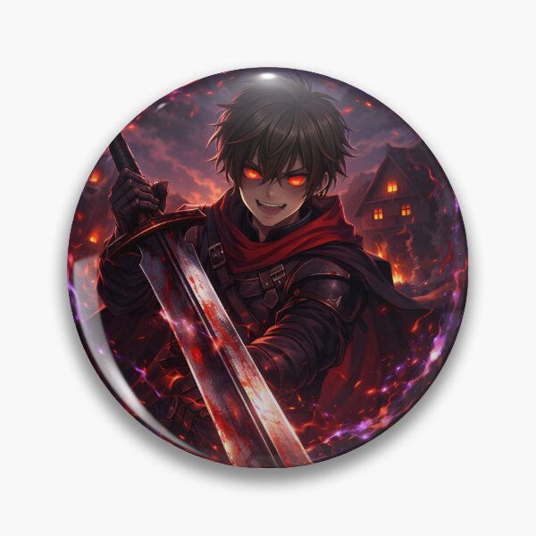 Item preview, Shadow Reaper Anime Warrior | Dark Fantasy Sword Art | Demon Eyes Gothic Aesthetic designed and sold by Anshugoyal.