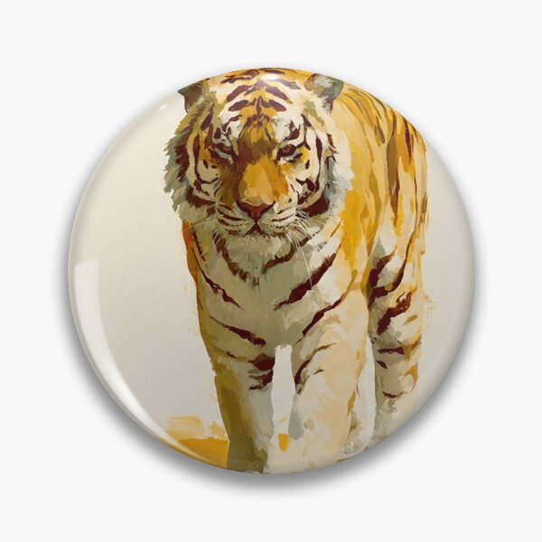 Item preview, Golden Tabby Tiger gouache-illustration #1 designed and sold by Helios Be. Lavsh.