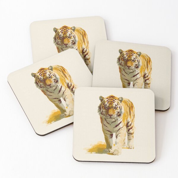 Item preview, Golden Tabby Tiger gouache-illustration #1 designed and sold by Helios Be. Lavsh.