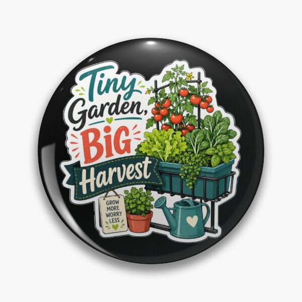 Item preview, Tiny Garden Big Harvest Container Garden Sticker  designed and sold by Sketchlegacy.