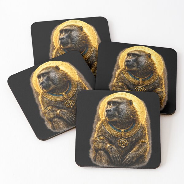 Item preview, Aani Sacred Baboon of Ancient Egypt | Egyptian Mythology Art designed and sold by ElmAlasateer.