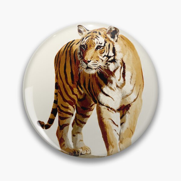 Item preview, Golden Tabby Tiger gouache-illustration #2 designed and sold by Helios Be. Lavsh.
