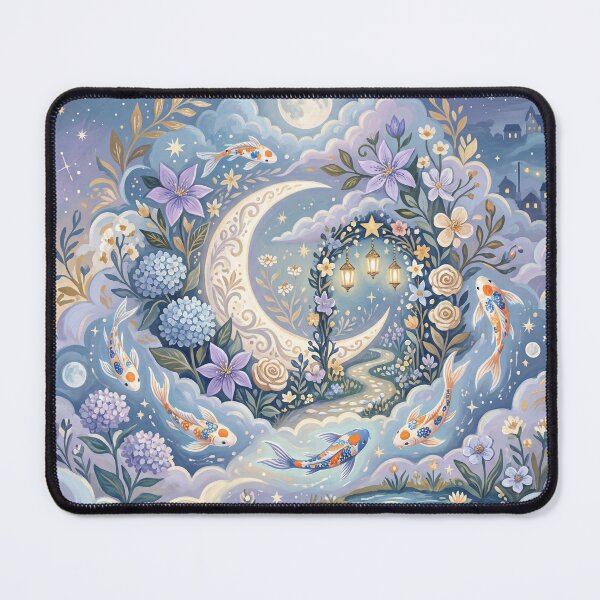 Item preview,  Koi Fish in the Moon Garden designed and sold by ASTRAL ART LAB.