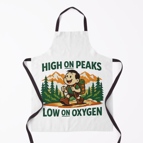 Item preview, High on Peaks Low on Oxygen Funny Mountain Hiking Design designed and sold by Gabe1983.