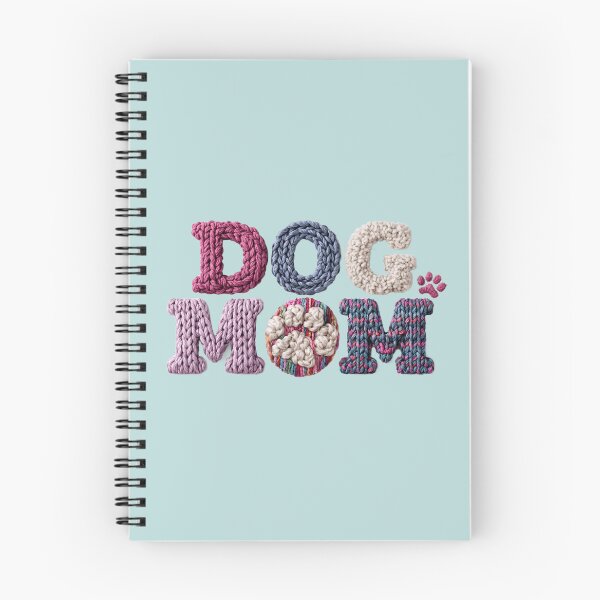 Item preview, Dog Mom Knit Paw Typography designed and sold by MegaNovaArt.