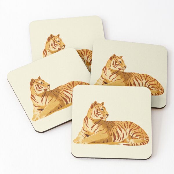 Item preview, Golden Tabby Tiger gouache-illustration #3 designed and sold by Helios Be. Lavsh.