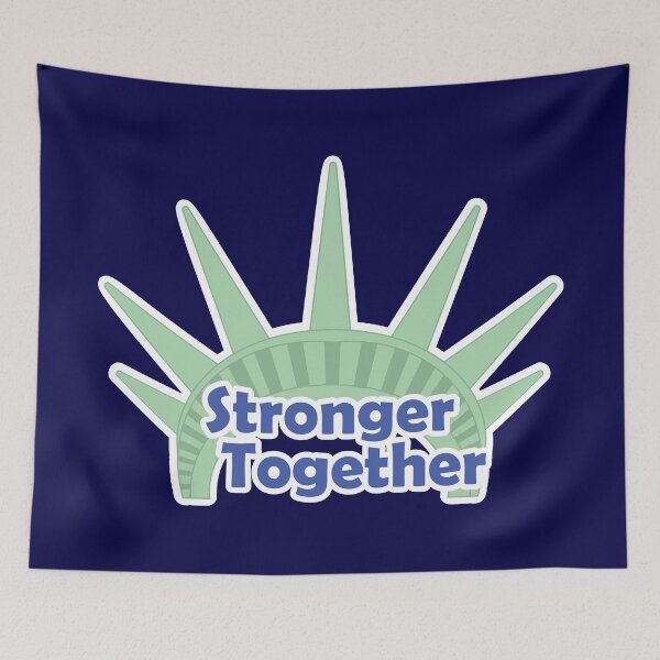 Item preview, Stronger Together Statue of Liberty Crown Patriotic Unity Design designed and sold by Hallowed Artistry.