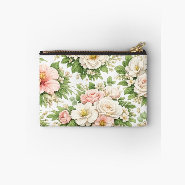 Item preview, Elegant White and Pink Floral Pattern designed and sold by 0606PM.