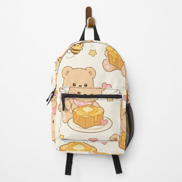 Item preview, Cute Teddy Bear Honey Toast Kawaii Pattern designed and sold by Soft Berry Studio.
