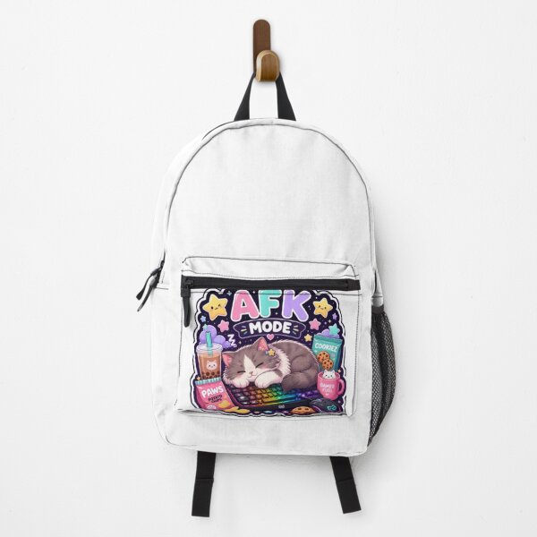 Item preview, AFK Mode Gamer Cat Sticker designed and sold by Stylestickers55.