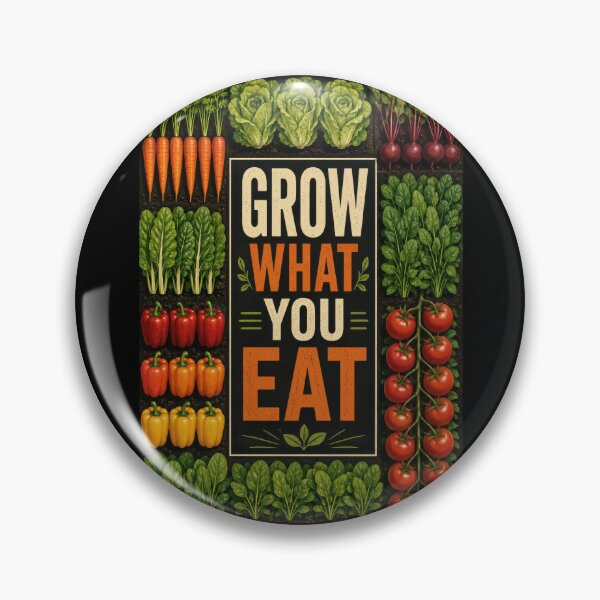 Item preview, Grow What You Eat Vegetable Garden Poster  designed and sold by Sketchlegacy.