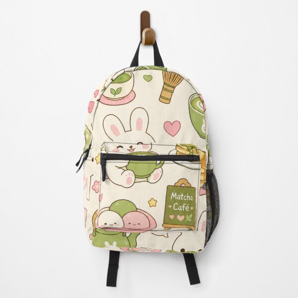 Item preview, Bunny Matcha Pancake Kawaii Pattern designed and sold by Soft Berry Studio.