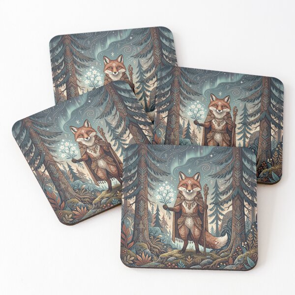 Item preview,  Forest Fox Keeper designed and sold by ASTRAL ART LAB.