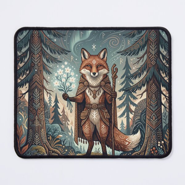 Item preview, Forest Fox Keeper designed and sold by ASTRAL ART LAB.