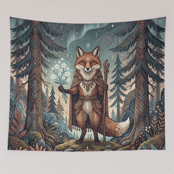 Item preview,  Forest Fox Keeper designed and sold by ASTRAL ART LAB.