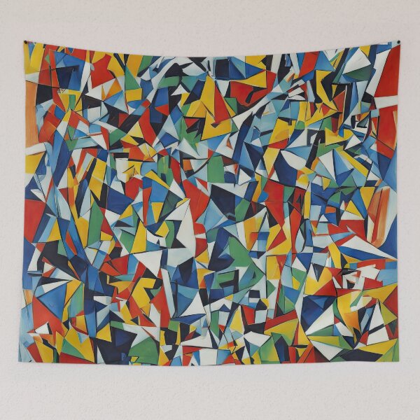 Item preview, Kaleidoscope of Abstract Cubist Mosaic Inspirations designed and sold by Prachodayat Artworks.