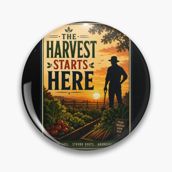 Item preview, The Harvest Starts Here Garden Poster  designed and sold by Sketchlegacy.