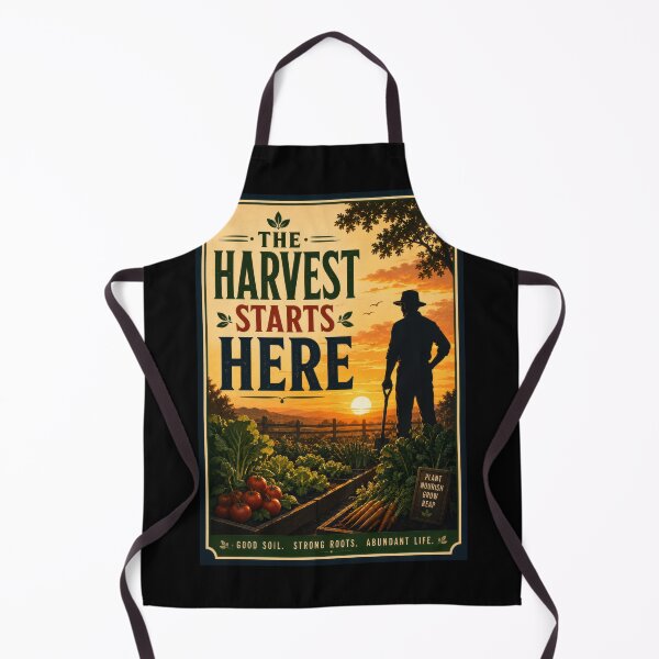 Item preview, The Harvest Starts Here Garden Poster designed and sold by Sketchlegacy.