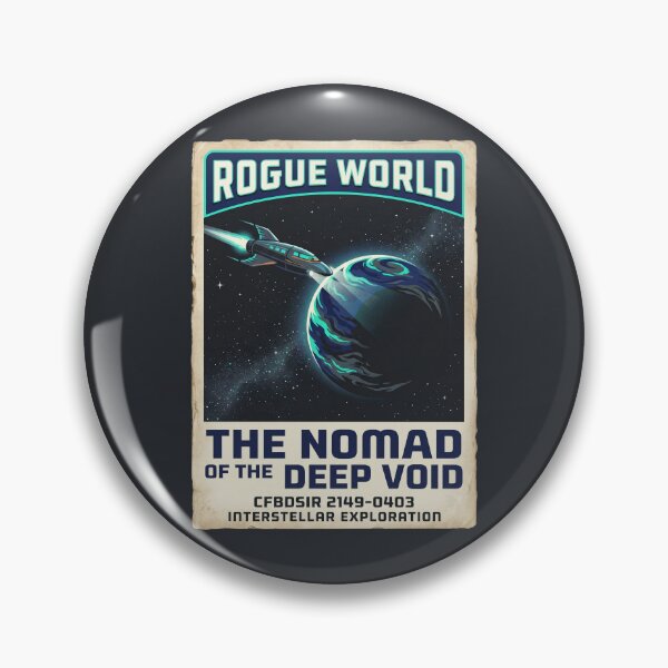Item preview, Rogue Planet Retro NASA Travel Poster Nomad Void designed and sold by RetroRewind Studio.