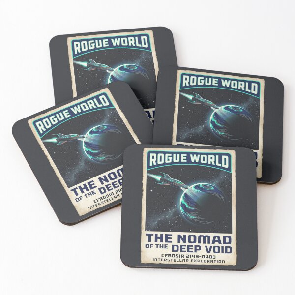 Item preview, Rogue Planet Retro NASA Travel Poster Nomad Void designed and sold by RetroRewind Studio.