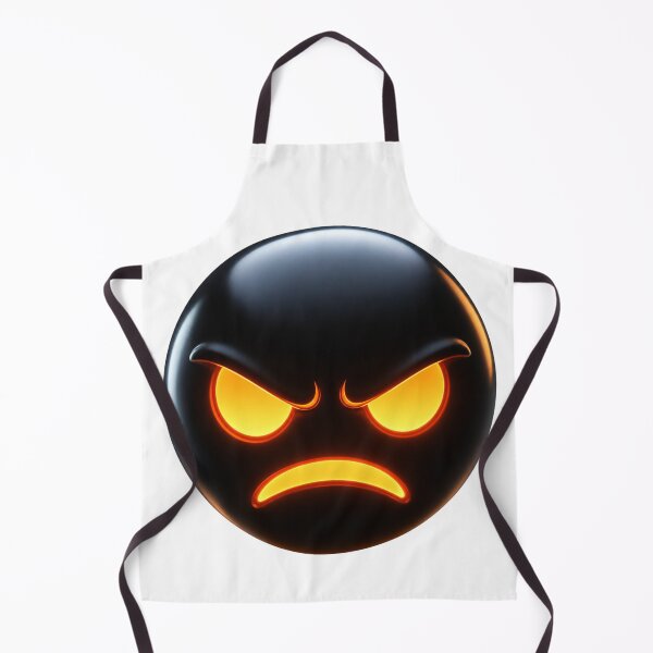 Item preview, Dark Anger Emoji with Minimalist Orange Glow designed and sold by FusiTink.