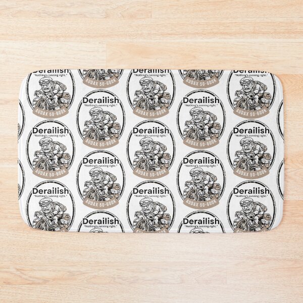 Item preview,  Derailish – Nothing’s Running Right | Audax Cycling Badge Retro Tee designed and sold by Pedal & Pace.