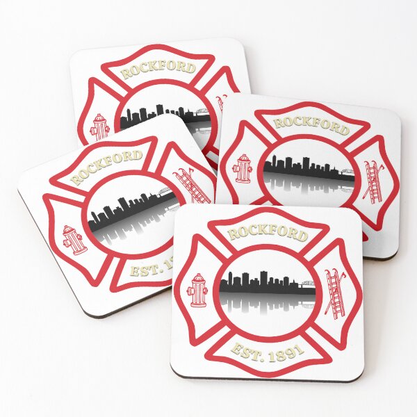 Item preview, Rockford Fire Department Maltese Cross (Transparent Background) designed and sold by BerlinerKatzen.